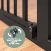 CASARIA Kaminschutzgitter Baby mit Sicherheitstür Metall 2x Produktbild-Vorschau 7