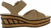 Rieker Damen-Wedges-Sandalette mit Keilabsatz Beige-Braun, Produktbild-Vorschau 53