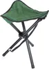 A close-up studio shot of a green and black folding tripod stool. Anteprima dell’immagine prodotto