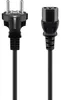 Goobay 68605 Cavo di collegamento IEC, 1,5 m, nero, 1,5 m - Anteprima dell’immagine prodotto 1