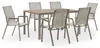 Gartenmöbel Set MONDELLO mit 6 Stühlen, Champagner - Produktbild-Vorschau 2