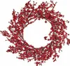 Roter Weihnachtskranz aus Kunststoff 48 x 10 x 48 cm (6 Produktbild-Vorschau 2