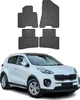 2015-2018 Kia Sportage vloermatten, TPE, zwart, 4-delig Productafbeelding-voorbeeld 1