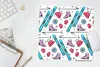 MuchoWow® Mauspad Mousepad Wintersport - Schnittmuster - Produktbild-Vorschau 5