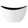 Deko Schale oval weiß/schwarz 24x14x10cm Kunststoff Produktbild-Vorschau 4