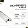 Dreiecksprofil V-Profil Edelstahlschiene Edelstahl V2A Produktbild-Vorschau 3