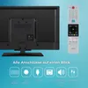 The back of a TV and its remote control are shown, along with icons and text describing the TV's connections. Produktbild-Vorschau