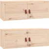vidaXL Armoires murales 2 pcs. 80x30x30 cm pin massif Voir les images du produit 1