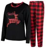 Damen Weihnachts-Pyjama HEYO Baumwolle Schlafanzug Set Produktbild-Vorschau 2