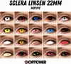 Zoelibat Eyecatcher Sclera 6 Monats-Kontaktlinsen Black Produktbild-Vorschau 1