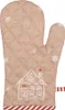 Clayre & Eef Ofenhandschuh 18x30 cm Braun Baumwolle Produktbild-Vorschau 2
