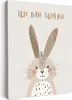 MuchoWow® - Leinwandbilder - Kaninchen - Beige - Tier - Produktbild-Vorschau 1