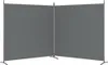 vidaXL Paravent Anthracite 2 pièces 348x180 cm Tissu Voir les images du produit 13