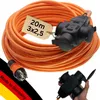 SCHUKO PUR Verlängerung 3-Fach Kupplung 3G1,5 / 3G2,5 Produktbild-Vorschau 1