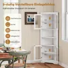 GOPLUS 6-stufiger Eckschrank, 171 cm hohe Badezimmerschrank Produktbild-Vorschau 3