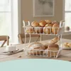 Relaxdays 4052025852931, Bílá, Železo, Dřevo, Košík, Náhled obrázku produktu 3
