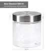 24tlg Set Vorratsglas Bera Edelstahldeckel silber Ø11cm Produktbild-Vorschau 3