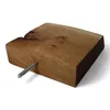 A single wooden shelf with a screw protruding from its side, isolated on a white background. Produktbild-Vorschau