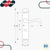 KOTARBAU páková kľučka 72 mm WC/kúpeľňa kľučka na dvere Náhľad obrázku produktu 3