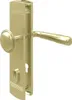 Eleganter Sicherheitsbeschlag Messing Optik Zylinderschutz Produktbild-Vorschau 1