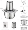 Tritatutto elettrico da 500 W, robot da cucina con ciotola Anteprima dell’immagine prodotto 8