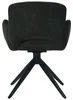 HowHomely THEO Chair Black Fabric - moderný dizajn, Náhľad obrázku produktu 9