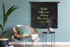 MuchoWow® Wandteppich Wandbehang Zitate - Träume - Gold - Produktbild-Vorschau 4