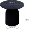 Livingfurn Bijzettafel Brix Isa Glas Zwart 50cm Productafbeelding-voorbeeld 4