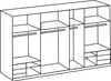 Schwebetürenschrank Kleiderschrank Level 350cm weiß mit Produktbild-Vorschau 2