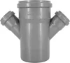 HT Rohr PP DN 110 / 50 / 50 Doppelabzweig Kreuzstück 45° Produktbild-Vorschau 1