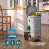 MONZANA® Chariot de courses gris 56 litres 3en1 pliable Voir les images du produit 2