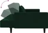 Schlafsofa 2-Sitzer mit 2 Kissen Dunkelgrün Samt Produktbild-Vorschau 8