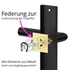 Schwarz Türbeschlag BAUHAUS BB-Langschildgarnitur für Produktbild-Vorschau 5