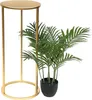 DanDiBo Blumenhocker Metall Gold Rund 70 cm Blumenständer Produktbild-Vorschau 1