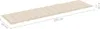 vidaXL Coussin pour bain de soleil Crème 200x50x3 cm Tissu Voir les images du produit 13