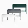 Three raised garden beds in different colors (dark green, gray, and white) are displayed against a white background. Produktbild-Vorschau