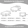 Bettwäsche 140x210cm 4teilig Grün Weiß Wendebettwäsche Set Produktbild-Vorschau 7