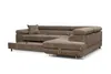 Ecksofa Aller L-form Schlafsofa in Braun Cord Eckcouch mit Produktbild-Vorschau 5