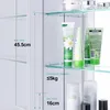 EMKE Spiegelschrank Bad 600x650mm, Aluminium Produktbild-Vorschau 5