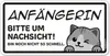 younikat Auto-Magnet-Schild Anfängerin Katze I 20 x 10 cm I Produktbild-Vorschau 1
