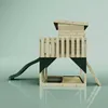 OutdoorToys Stelzenhaus Polarstern aus Holz in Grün Produktbild-Vorschau 3