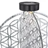 LED Solarleuchte, Lebensblume, silber-antik, rund, H 41 cm Produktbild-Vorschau 7