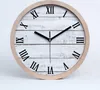 Holzuhr 25fi cm wanduhr - schwarze Spitzen - Holzwand Produktbild-Vorschau 1