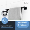 Sanics Seal Handtuchhalter Schwarz Inklusive Montageset 50 Produktbild-Vorschau 3