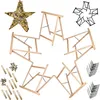 MODO24 Holzbock 5er Set, DIY Weihnachtsstern, Sägebock, Produktbild-Vorschau 1