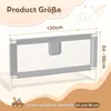 Izrielar Spondina per lettino 150 cm Spondina retrattile Anteprima dell’immagine prodotto 2