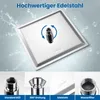 DERW 12 Zoll Regendusche Duschkopf (30 x 30 cm), Edelstahl Produktbild-Vorschau 5