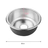 Edelstahl Rund Küchenspüle 41cm Ø Einbauspüle Spülbecken Produktbild-Vorschau 8