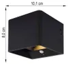 2er Set LED Wandleuchte, Bewegungsmelder, schwarz, Akku, Produktbild-Vorschau 11