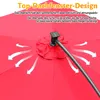Parasol Izrielar 3,5 m rouge – Grand parasol de terrasse Voir les images du produit 7
